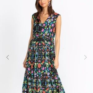 NWT Johnny Was 100% Silk ELLA FLOWER NATANIA DRESS $445